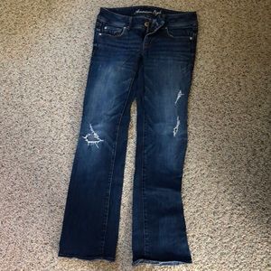Distressed American Eagle Jeans